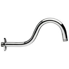 Unique Plated Brass Shower Arm With Wall Flange